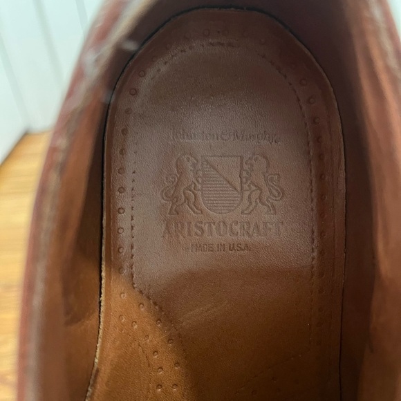 Johnston & Murphy Mens Aristocraft Oxford Shoes Size 8.5 Leather Lace Up